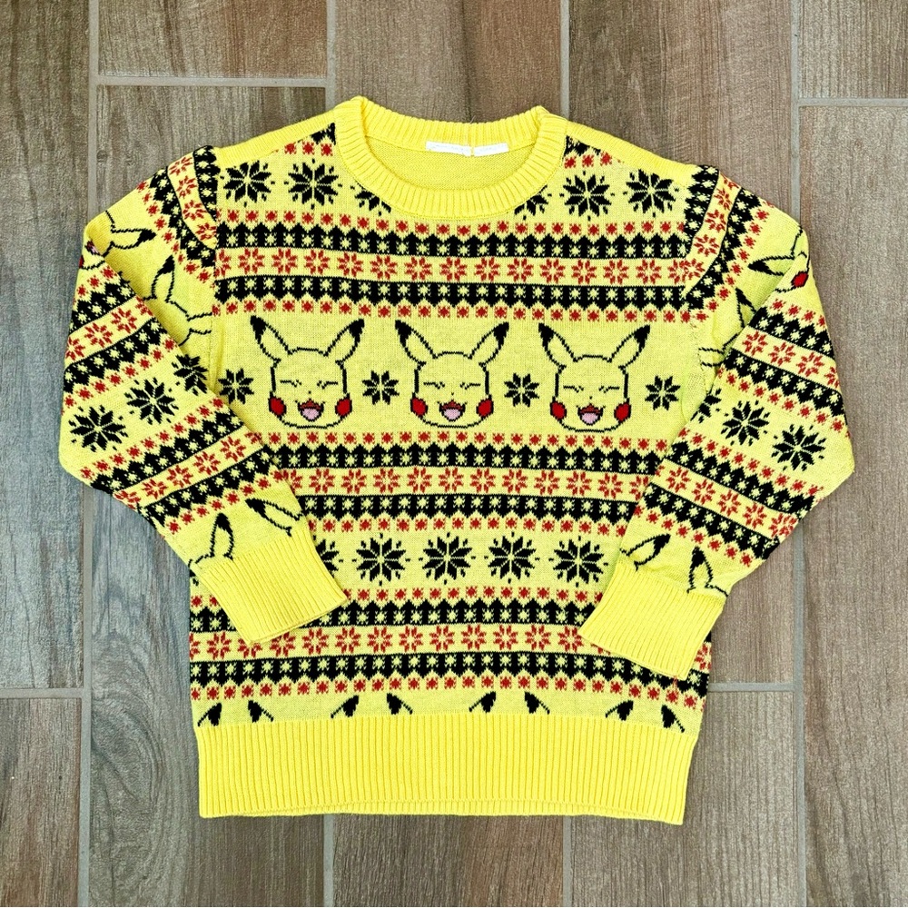 Pokemon Fair Isle Boy’s Holiday Christmas Sweater